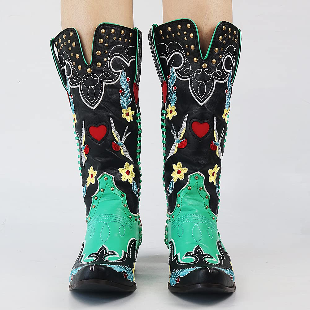 Léonie - Bottes de cow-boy uniques pour femmes