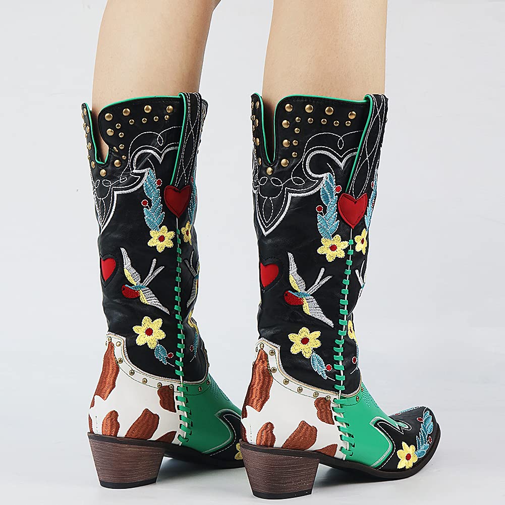 Léonie - Bottes de cow-boy uniques pour femmes